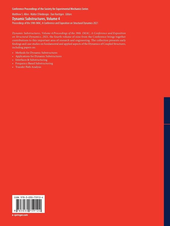 Produktbild: Dynamic Substructures, Volume 4