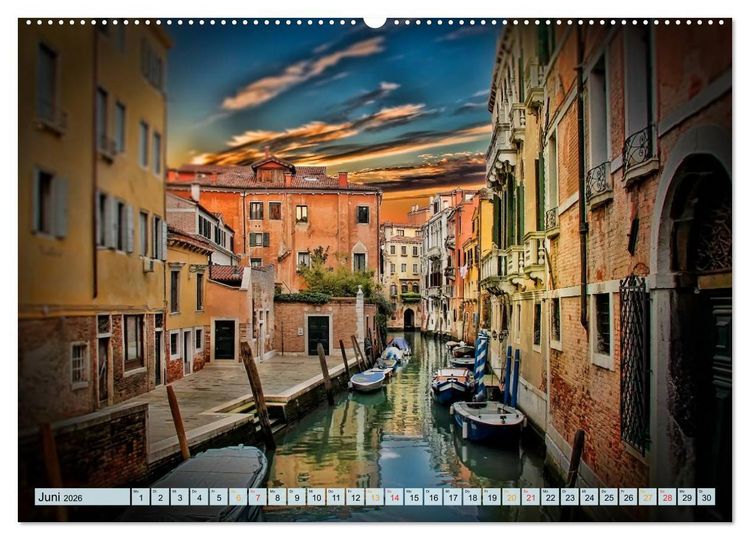 Produktbild: Venedig - sehr privat (hochwertiger Premium Wandkalender 2026 DIN A2 quer), Kunstdruck in Hochglanz