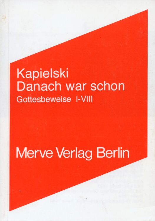 Produktbild: Danach war schon