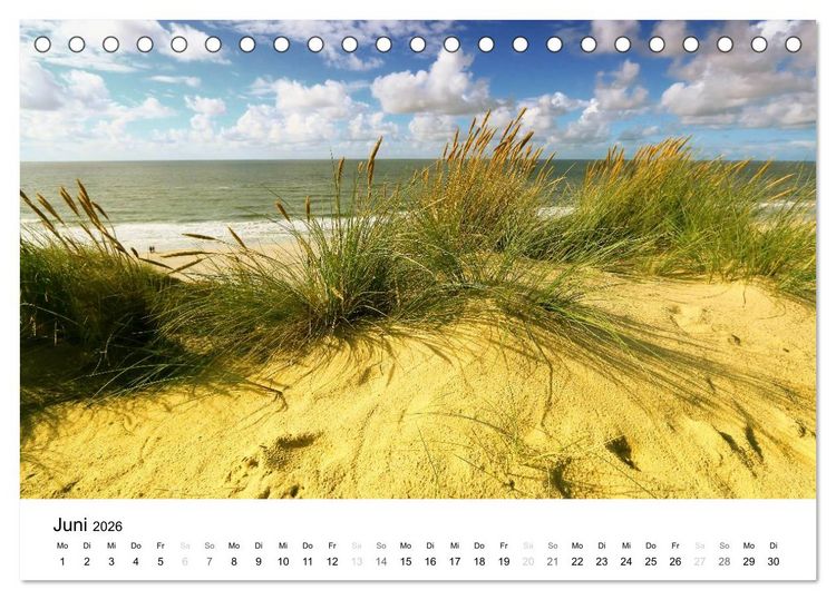 Produktbild: Sylt, der nordfriesische Inseltraum (Tischkalender 2026 DIN A5 quer), CALVENDO Monatskalender