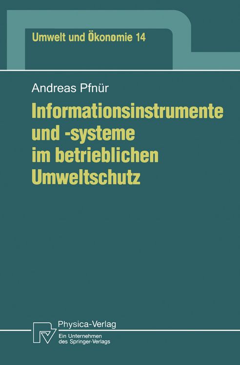 Produktbild: Informationsinstrumente und -systeme im betrieblichen Umweltschutz