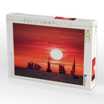 Produktbild: CALVENDO Puzzle Ein Motiv aus dem Kalender Windjammer auf der Ostsee im Abendlicht | 1000 Teile Lege-Gr&ouml;&szlig;e 64x48cm Foto-Puzzle f&uuml;r gl&uuml;ckliche Stunden