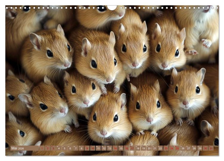 Produktbild: Kuschelblicke (Wandkalender 2026 DIN A3 quer), CALVENDO Monatskalender