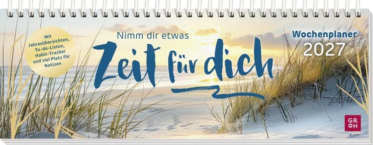 Produktbild: Tischkalender 2027 quer: Nimm dir etwas Zeit f&uuml;r dich