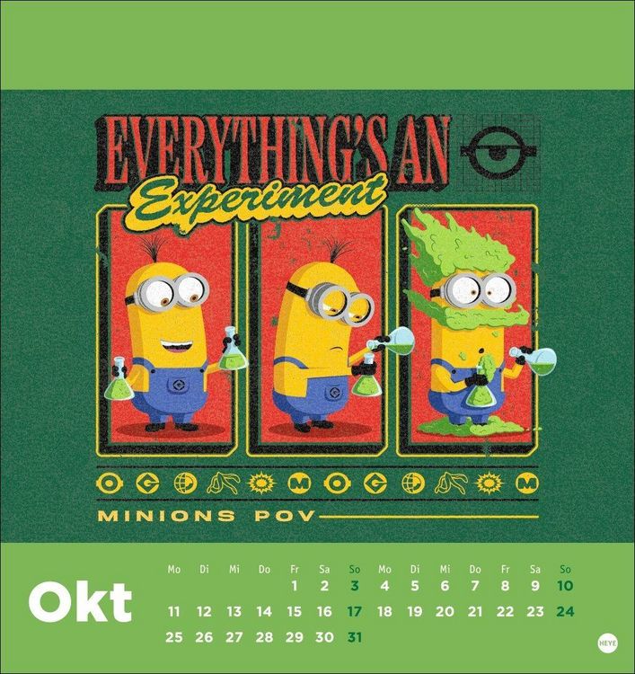 Produktbild: Minions Postkartenkalender 2027