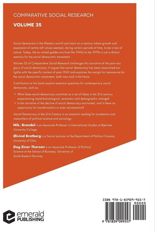 Produktbild: Social Democracy in the 21st Century
