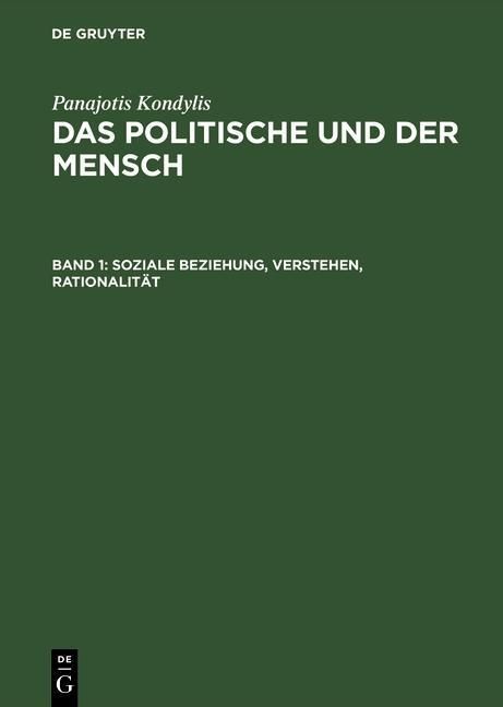 Produktbild: Soziale Beziehung, Verstehen, Rationalit&auml;t