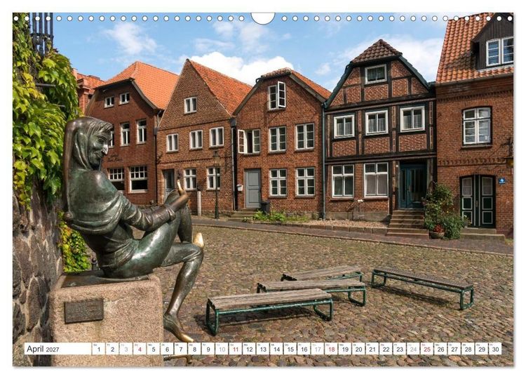 Produktbild: Deutschlands sch&ouml;nste Altst&auml;dte - Schleswig-Holstein (Wandkalender 2027 DIN A3 quer), CALVENDO Monatskalender