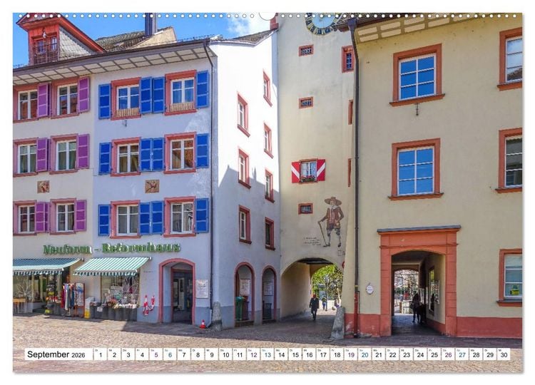 Produktbild: Waldshut - schmuckes Hochrhein St&auml;dtle (hochwertiger Premium Wandkalender 2026 DIN A2 quer), Kunstdruck in Hochglanz