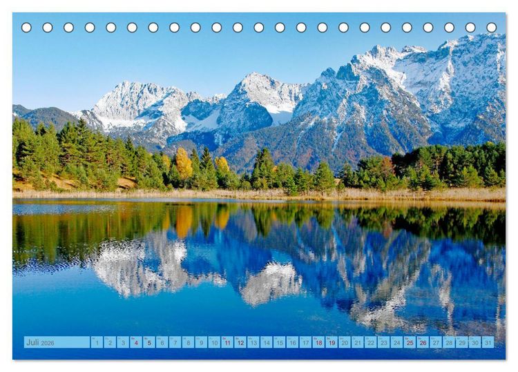Produktbild: Rund um Mittenwald (Tischkalender 2026 DIN A5 quer), CALVENDO Monatskalender