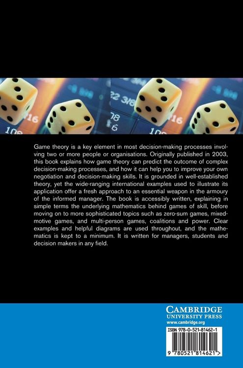 Produktbild: Decision Making Using Game Theory