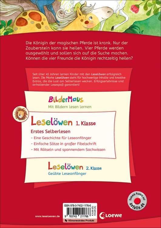 Produktbild: Lesel&ouml;wen 1. Klasse - Die Insel der magischen Pferde