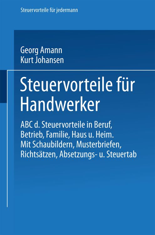 Produktbild: Steuervorteile f&uuml;r Handwerker