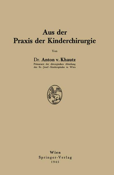 Produktbild: Aus der Praxis der Kinderchirurgie