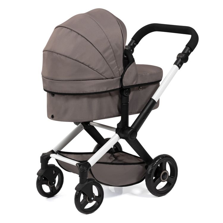 Produktbild: Kombi-Puppenwagen Xeo braun f&uuml;r Puppen bis 46cm