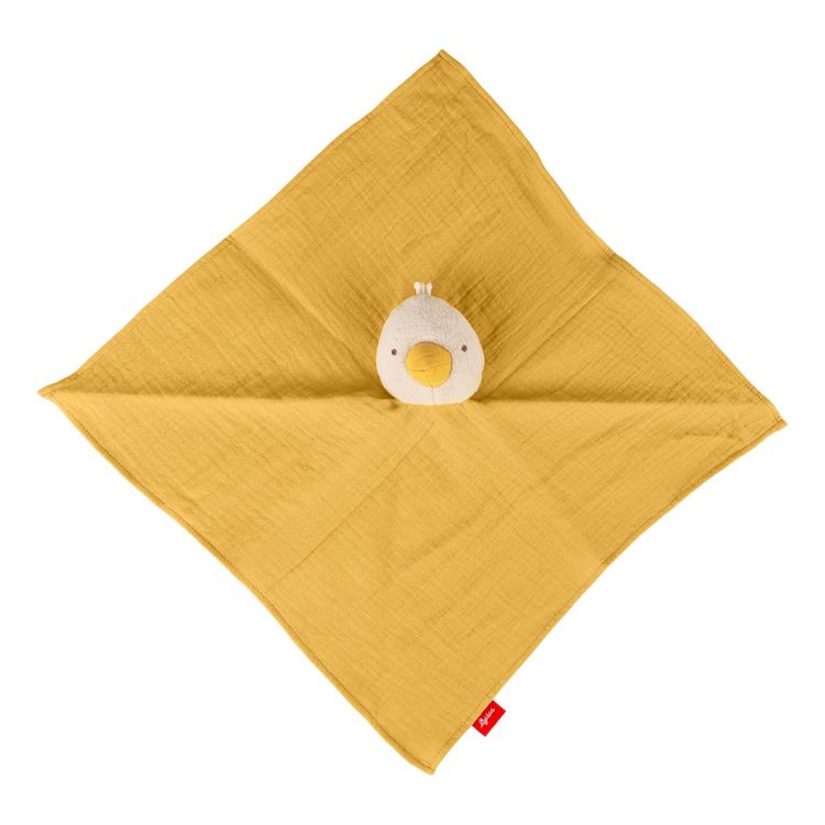 Produktbild: Sigikid 31258 - Baby Schnuffeltuch Ente, wei&szlig;/gelb, Baumwoll-Musselin, sigibaby