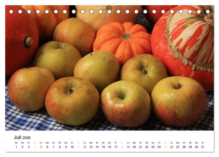 Produktbild: Alte Apfelsorten (Tischkalender 2026 DIN A5 quer), CALVENDO Monatskalender