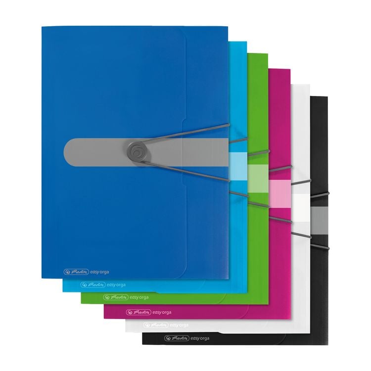 Herlitz Gummizugmappe PP A4, Opak Beere
