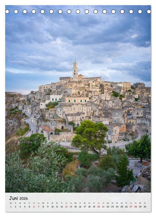 Produktbild: Apulien und Basilikata - Italiens S&uuml;den (Tischkalender 2026 DIN A5 hoch), CALVENDO Monatskalender