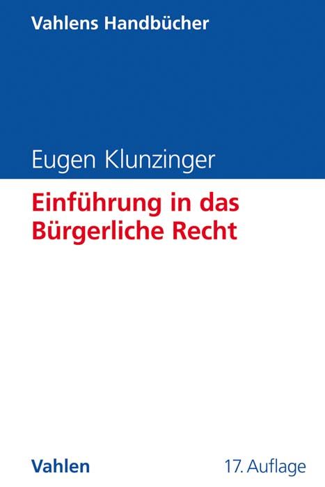 Produktbild: Einf&uuml;hrung in das B&uuml;rgerliche Recht