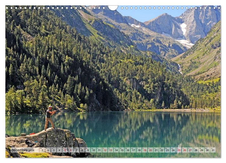 Produktbild: P&ecirc;cheurs (Calendrier mural 2026 DIN A3 vertical), CALVENDO calendrier mensuel