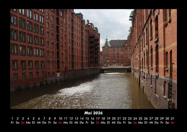 Produktbild: Hamburg 2026 Fotokalender DIN A3