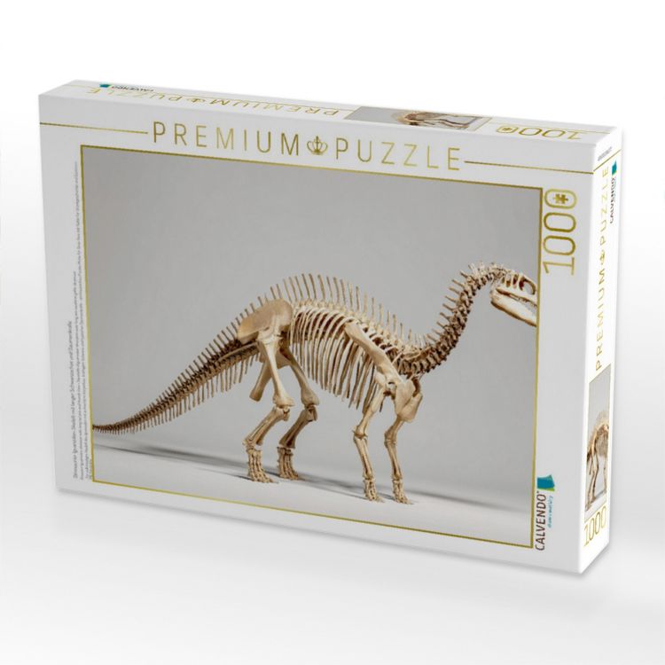 Produktbild: CALVENDO Puzzle Dinosaurier Iguanodon-Skelett mit langer Schwanzachse und Daumenkralle | 1000 Teile Lege-Gr&ouml;&szlig;e 64x48cm Foto-Puzzle f&uuml;r gl&uuml;ckliche Stun