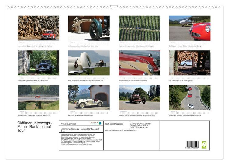 Produktbild: Oldtimer unterwegs - Mobile Rarit&auml;ten auf Tour (Wandkalender 2026 DIN A2 quer), CALVENDO Monatskalender