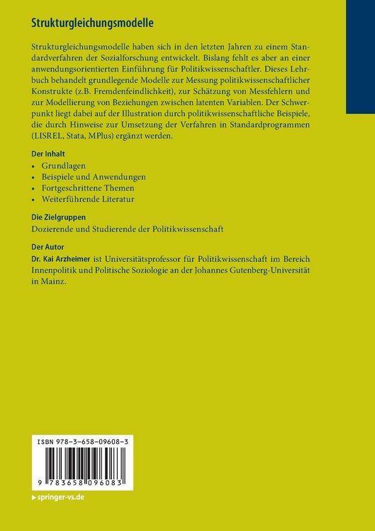 Produktbild: Strukturgleichungsmodelle