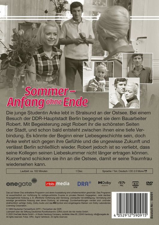 Produktbild: Sommer - Anfang ohne Ende (DDR-TV-Archiv)