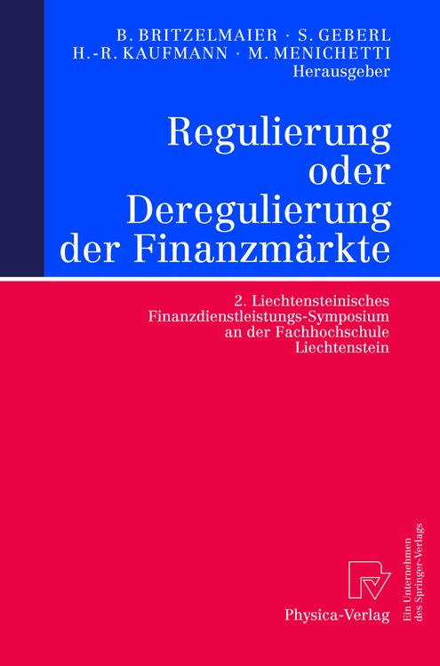 Produktbild: Regulierung oder Deregulierung der Finanzm&auml;rkte