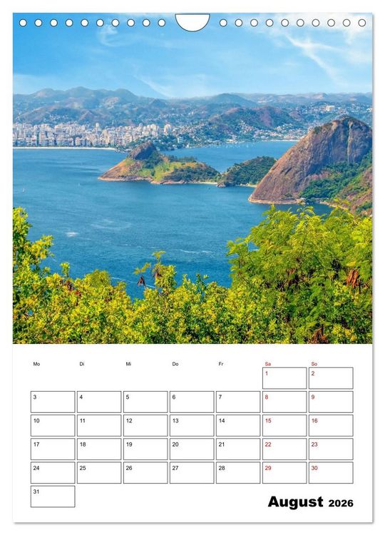 Produktbild: Rio de Janeiro - Reiseplaner (Wandkalender 2026 DIN A4 hoch), CALVENDO Monatskalender