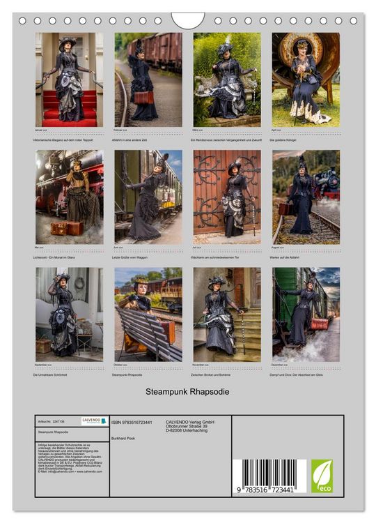 Produktbild: Steampunk Rhapsodie (Wandkalender 2026 DIN A4 hoch), CALVENDO Monatskalender