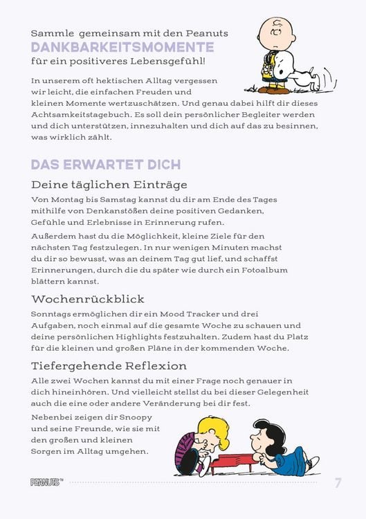 Produktbild: Peanuts Geschenkbuch: Ein guter Tag