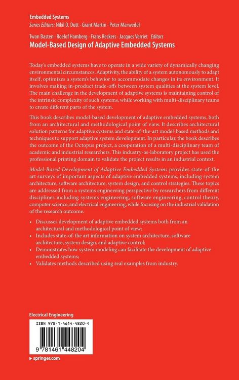 Produktbild: Model-Based Design of Adaptive Embedded Systems