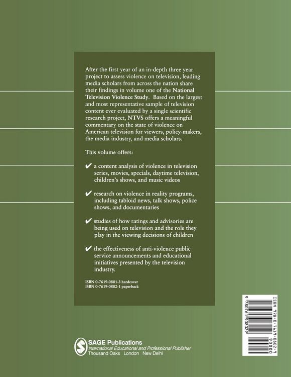 Produktbild: National Television Violence Study