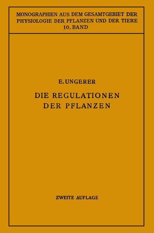 Produktbild: Die Regulationen der Pflanzen