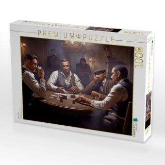 Produktbild: CALVENDO Puzzle Pokerspieler | 1000 Teile Lege-Gr&ouml;&szlig;e 64x48cm Foto-Puzzle f&uuml;r gl&uuml;ckliche Stunden