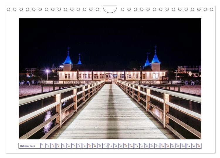 Produktbild: Die Ostsee von Ahlbeck nach Heringsdorf (Wandkalender 2026 DIN A4 quer), CALVENDO Monatskalender