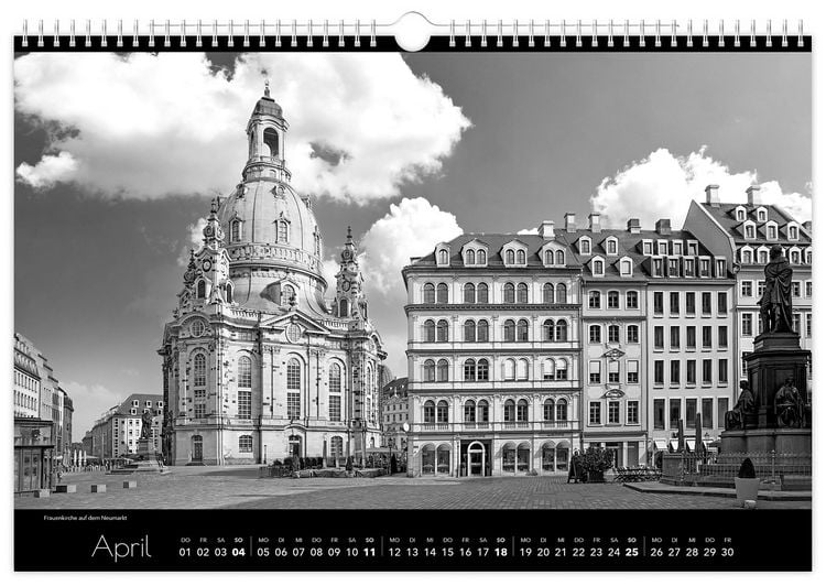 Produktbild: Kalender Dresden schwarz / wei&szlig; 2027