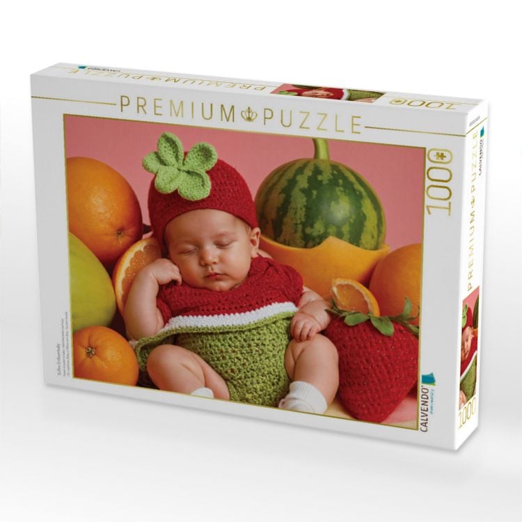 Produktbild: CALVENDO Puzzle S&uuml;&szlig;es Erdbeerbaby | 1000 Teile Lege-Gr&ouml;&szlig;e 64x48cm Foto-Puzzle f&uuml;r gl&uuml;ckliche Stunden