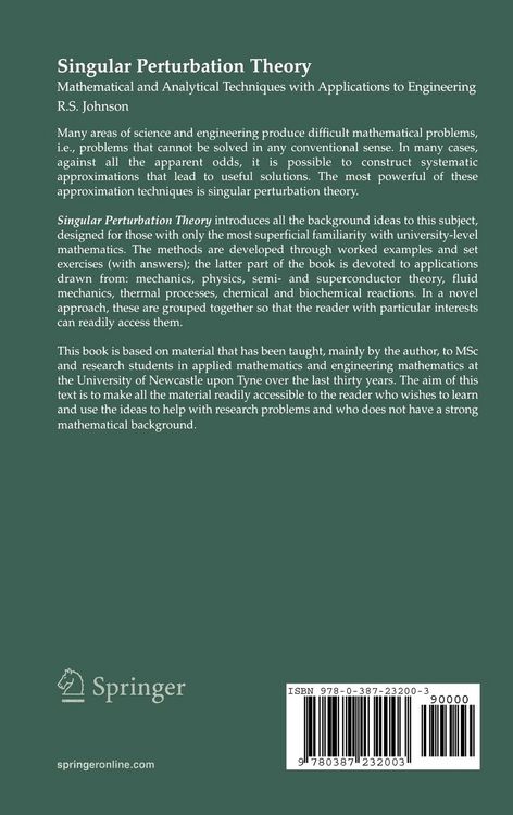 Produktbild: Singular Perturbation Theory