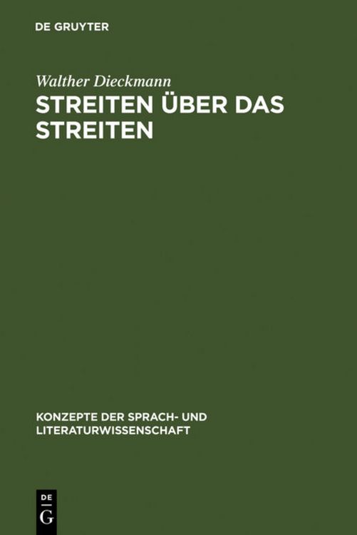 Produktbild: Streiten &uuml;ber das Streiten