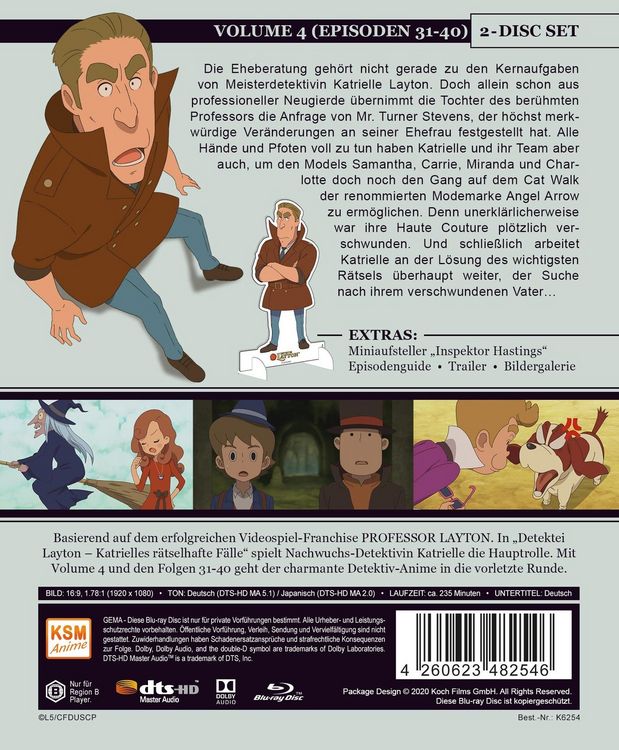 Produktbild: Detektei Layton - Katrielles r&auml;tselhafte F&auml;lle: Volume 4 [2 BRs]