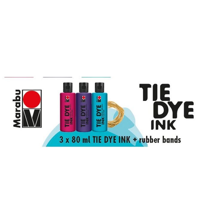 Produktbild: MARABU Batikfarben Tie Dye Ink, Trend himbeere, pflaume und karibik