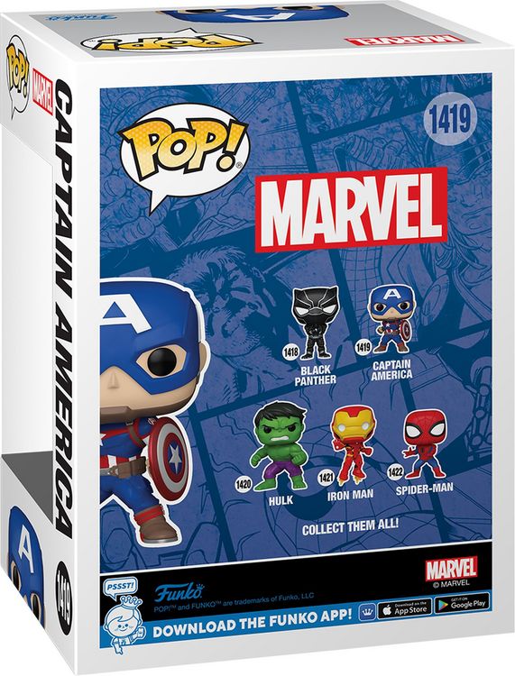 Produktbild: FUNKO POP Marvel Captain America