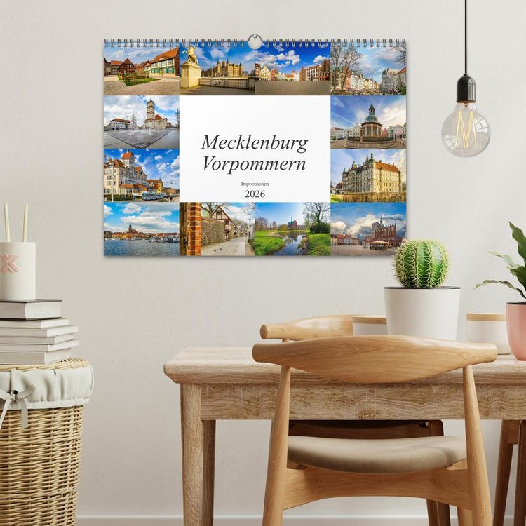 Produktbild: Mecklenburg Vorpommern Impressionen (Wandkalender 2026 DIN A3 quer), CALVENDO Monatskalender