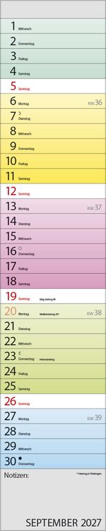 Produktbild: Planer Farbenspiel 2027