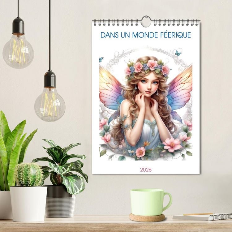 Produktbild: Dans un monde f&eacute;erique (Calendrier mural 2026 DIN A4 horizontal), CALVENDO calendrier mensuel