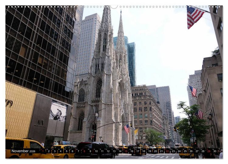 Produktbild: New York - 4 Tage unterwegs im Big Apple (hochwertiger Premium Wandkalender 2026 DIN A2 quer), Kunstdruck in Hochglanz